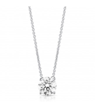 2 CTW Lab Grown Diamond Pendant 14KW