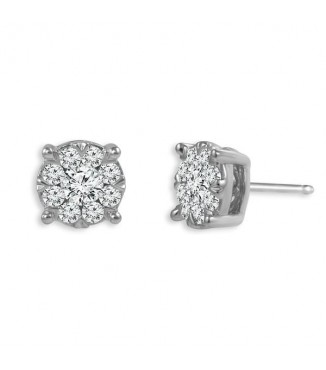 1/4 CTW Diamond Earrings