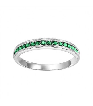 Emerald Stackable Ring