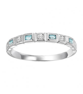 10K Mixable Ring - BLUE TOPAZ