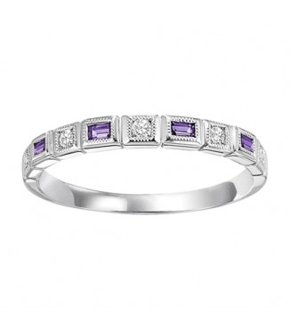 10K Mixable Ring - AMETHYST