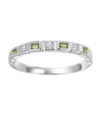 10K Mixable Ring - PERIDOT