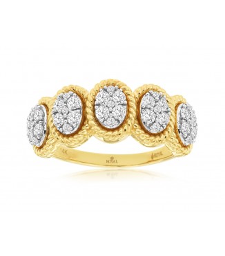 Oval Diamond Fashion Ring