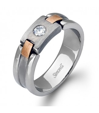 18K W & Rose Diamond Ring