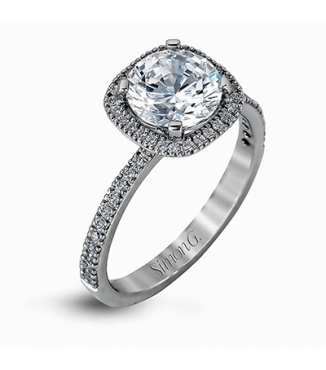Simon G 18KW Halo Engagement Setting