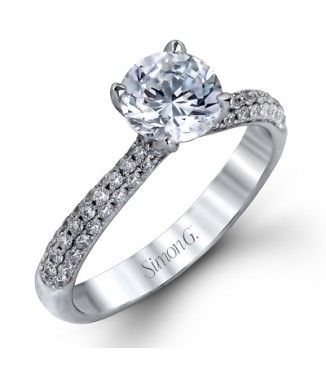 18KW Simon G Engagement Ring Setting