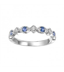 Sapphire and Diamond Stackable Ring FR1041