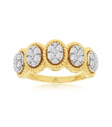 Oval Diamond Fashion Ring
