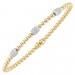 Captivating 18K yellow gold bangle bracelet 