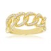 1/3 CTW Diamond Pavé Gold Link Chain Fashion Ring