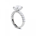 3.30ctw Oval Lab Grown Diamond Halo Ring
