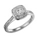 1/3 ct Princess cut Diamond Engagement Ring