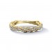 Full Pave Diamond Twisted Wedding Band 