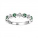 Emerald & Diamond Stackable Band FR1028