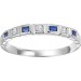 Sapphire and Diamond Stackable Ring 