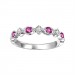 Ruby and Diamond Stackable Ring