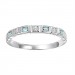 Blue Topaz & Diamond Stackable Ring