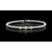 Sterling Silver 14k YG Sectioned Lab Grown Mesh Bracelet