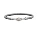 Sterling Silver 14k YG Lab Grown Oval Bracelet