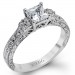 Simon G Engraved Engagement Setting LP2253