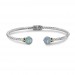 Opal Sterling Silver Bangle Bracelet