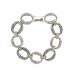 Sterling Silver Open Oval Link Bracelet
