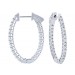 14KW Gold Diamond Hoops 1.50ctw