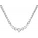 Captivating 1.50CT 14KW Bezel Diamond Tennis Necklace