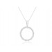 14KW Gold  0.50CTW Diamond Circle Necklace